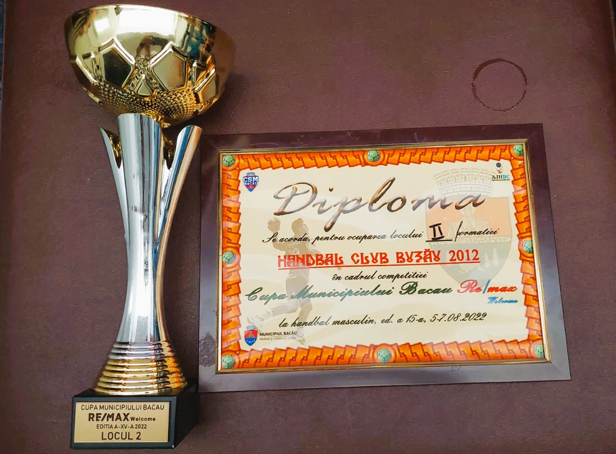 HANDBAL | LIGA ZIMBRILOR | HC Buzău 2012 încheie pe locul al II-lea turneul de pregătire desfășurat la Bacău, în perioada 5 – 7 august